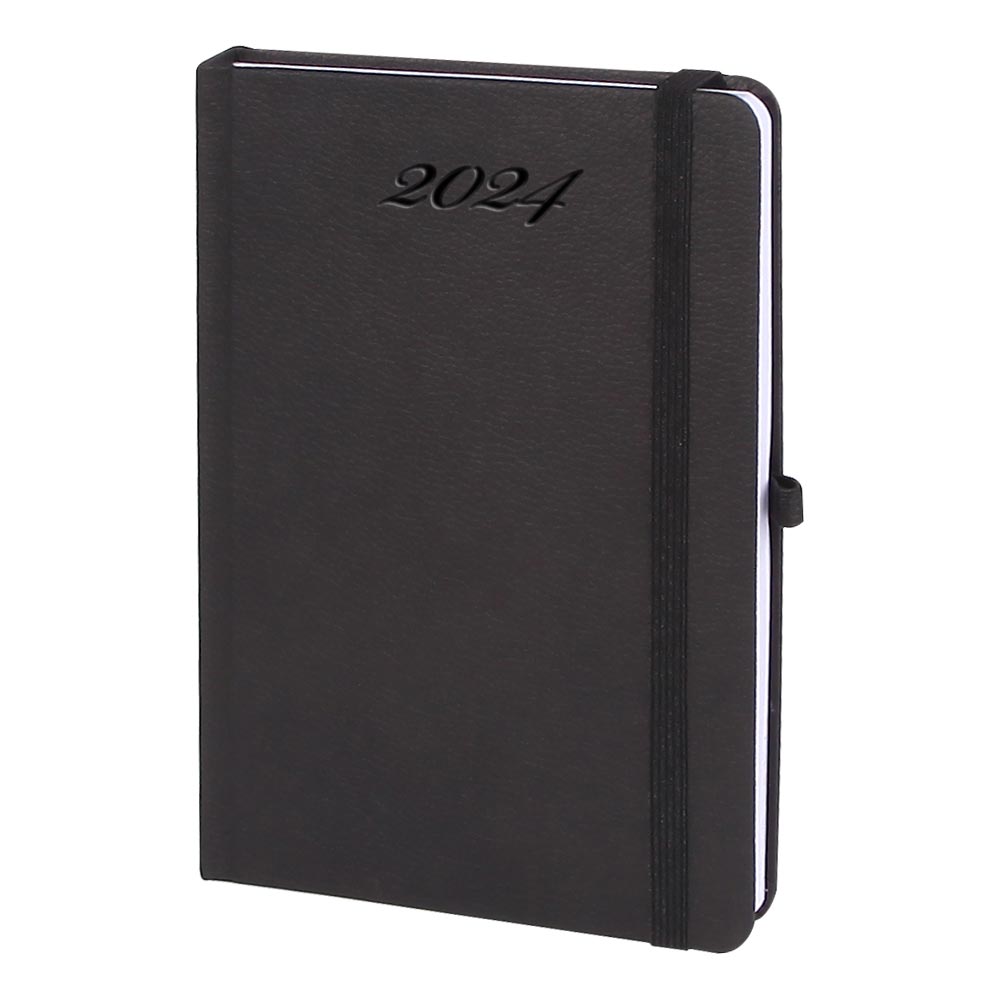 209001 AKDERE SİYAH TARİHLİ AJANDA (15X21 CM) - Görsel 1