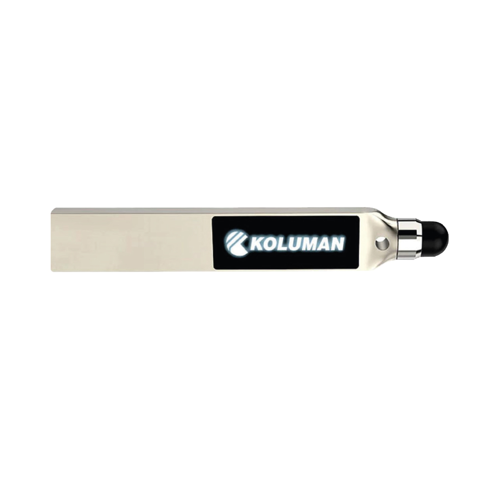 240220-64 LADİN BEYAZ LEDLİ USB BELLEK (64 GB) - Görsel 1