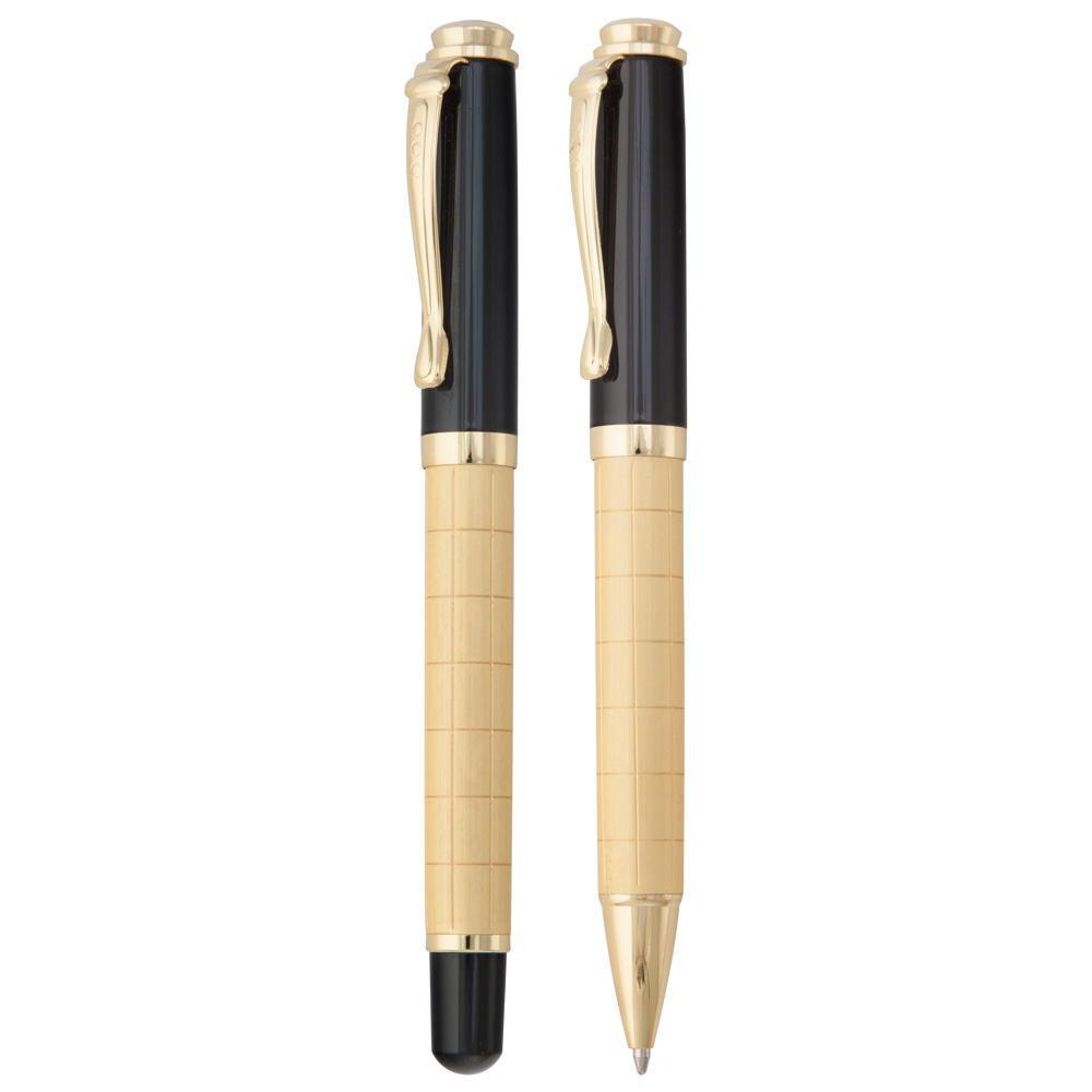 247521 ÇAYGÖREN ALTIN İKİLİ KALEM SETİ - Görsel 1