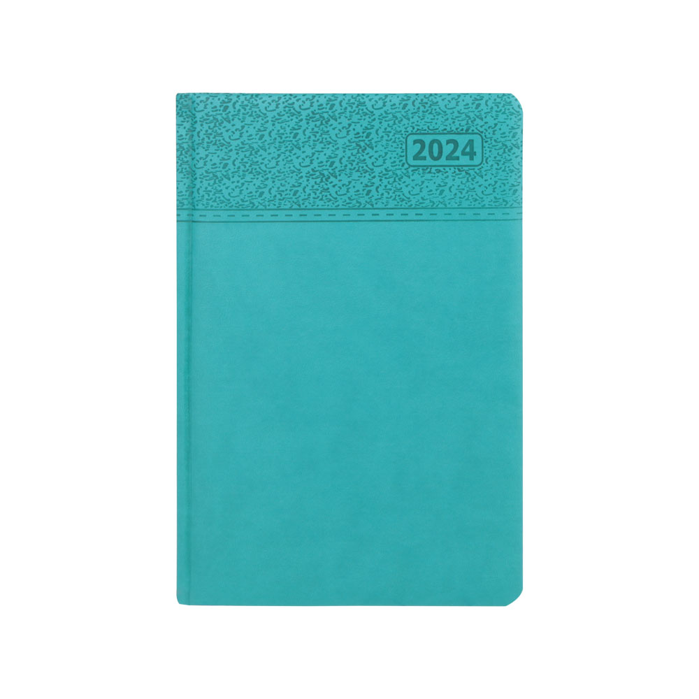 301423 CEBECİ TURKUAZ TARİHLİ AJANDA (17X24 CM) - Görsel 1