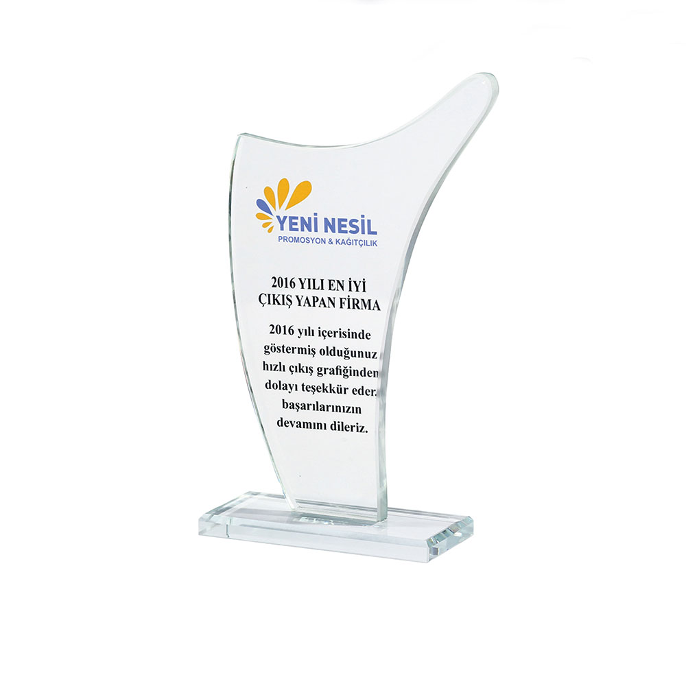 487231 YALIN KRİSTAL PLAKET - Görsel 1