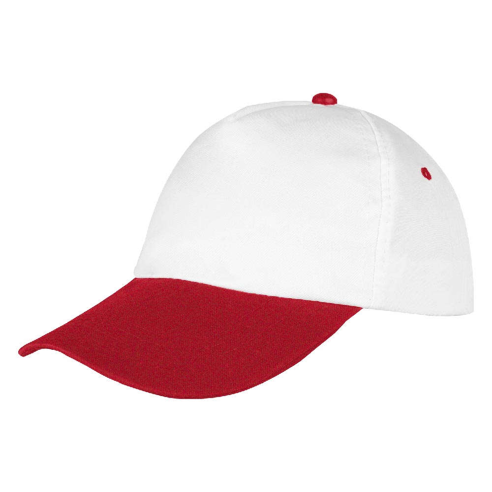 489437 PAPATYA BEYAZ-KIRMIZI POLYESTER ŞAPKA - Görsel 1