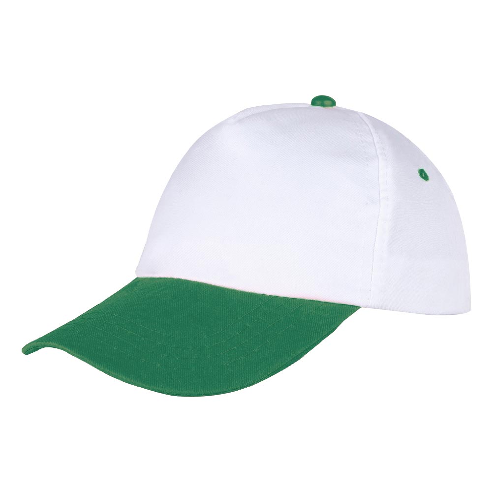 489443 PAPATYA BEYAZ-YEŞİL POLYESTER ŞAPKA - Görsel 1