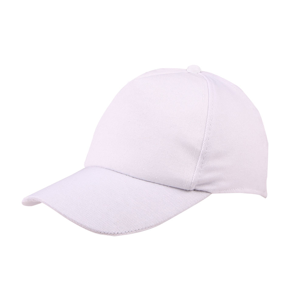 489902-2 KARDELEN BEYAZ COTTON KUMAŞ ŞAPKA - Görsel 1