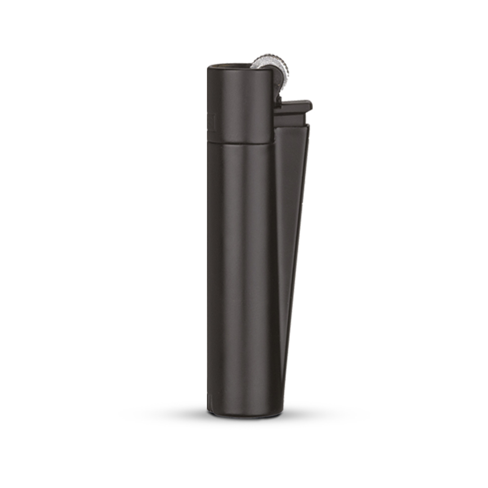 491301 MENENGİÇ SİYAH CLİPPER METAL SİBOPLU ÇAKMAK - Görsel 1