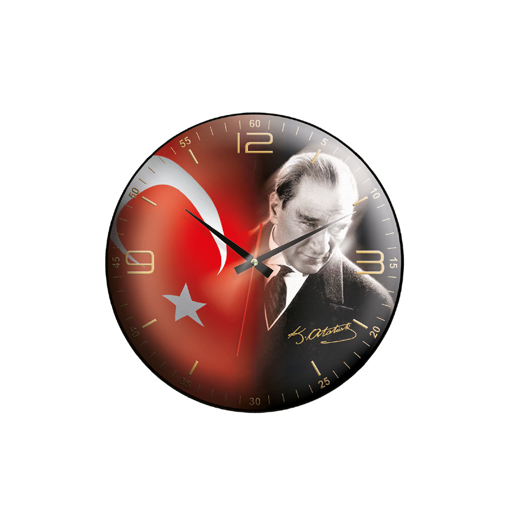 518701 KRİYOS207 PLASTİK KASA DUVAR SAATİ (350 MM) - Görsel 1