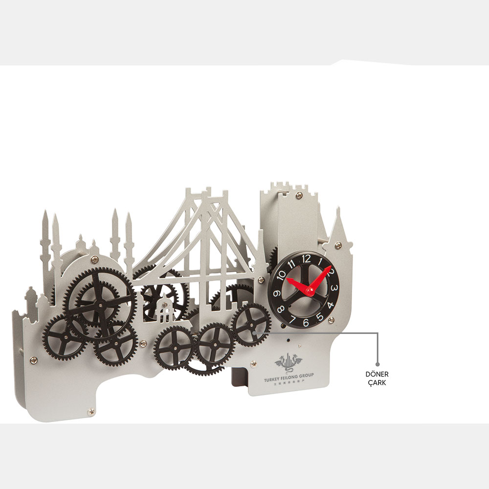 917320 İSTANBUL BOĞAZ KÖPRÜSÜ MASA SAATİ - Görsel 1