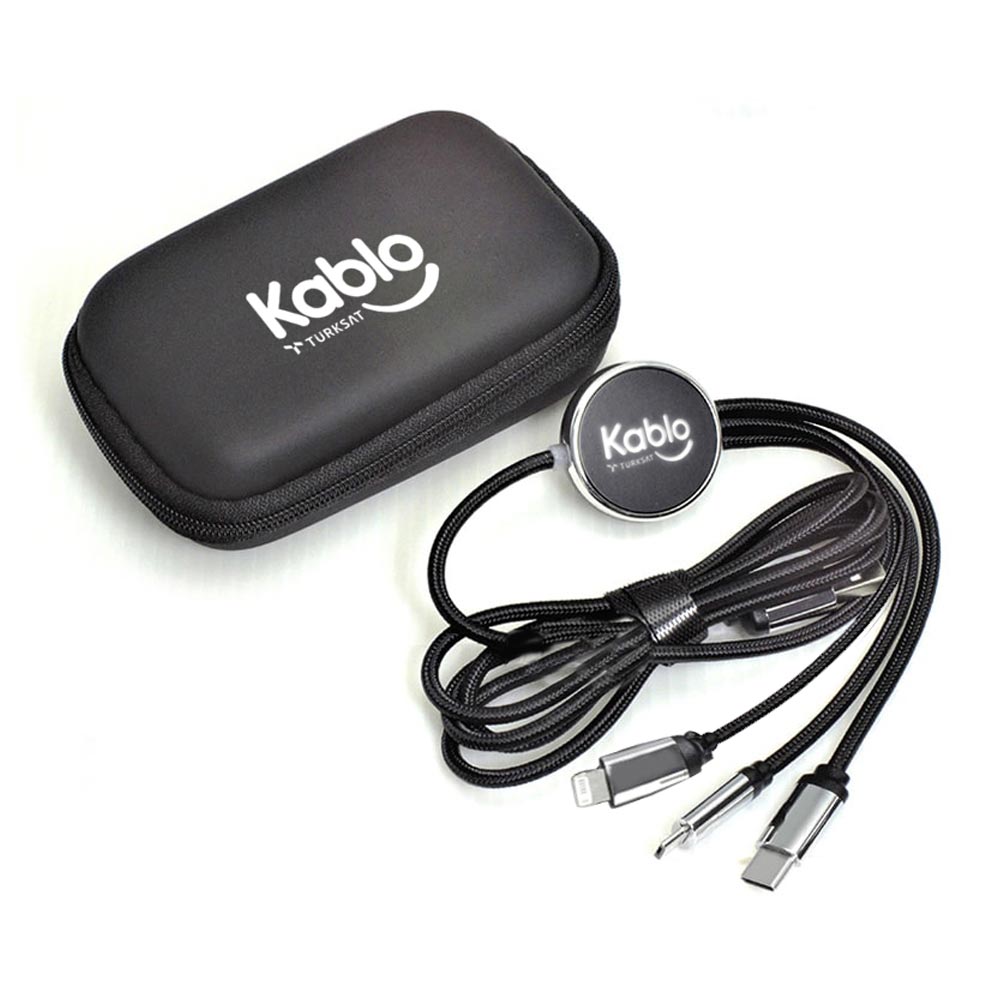 917501 LEYLAK SİYAH KUTULU ÇOKLU KABLO - Görsel 1