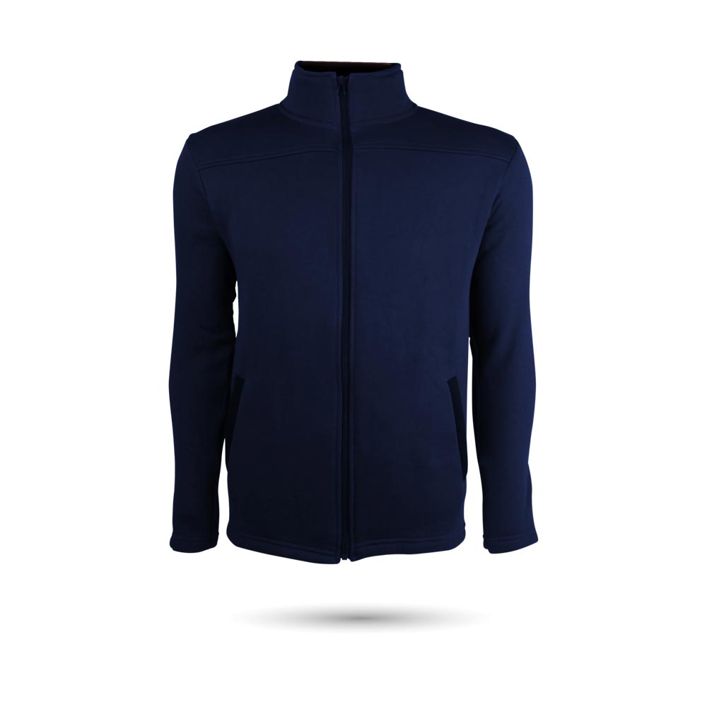 923005-S GÜRTEPE FERMUARLI LACİVERT S SWEATSHİRT - Görsel 1