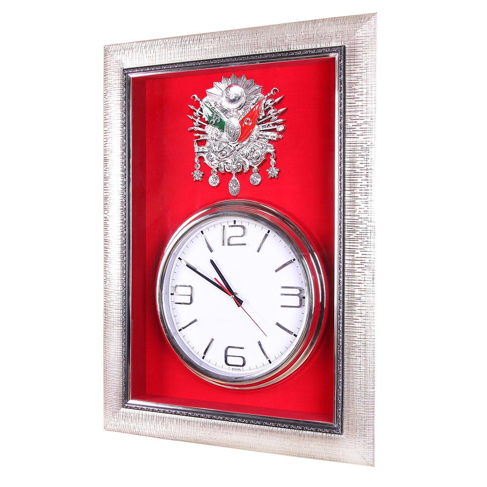 941519 POSOF GÜMÜŞ SAATLİ OSMANLI ARMASI - Görsel 1