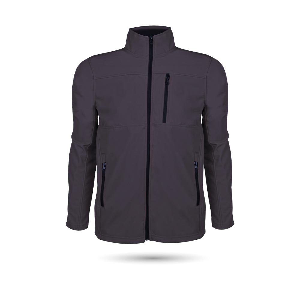 943417-L DAVRAZ SOFTSHELL FÜME L MONT - Görsel 1