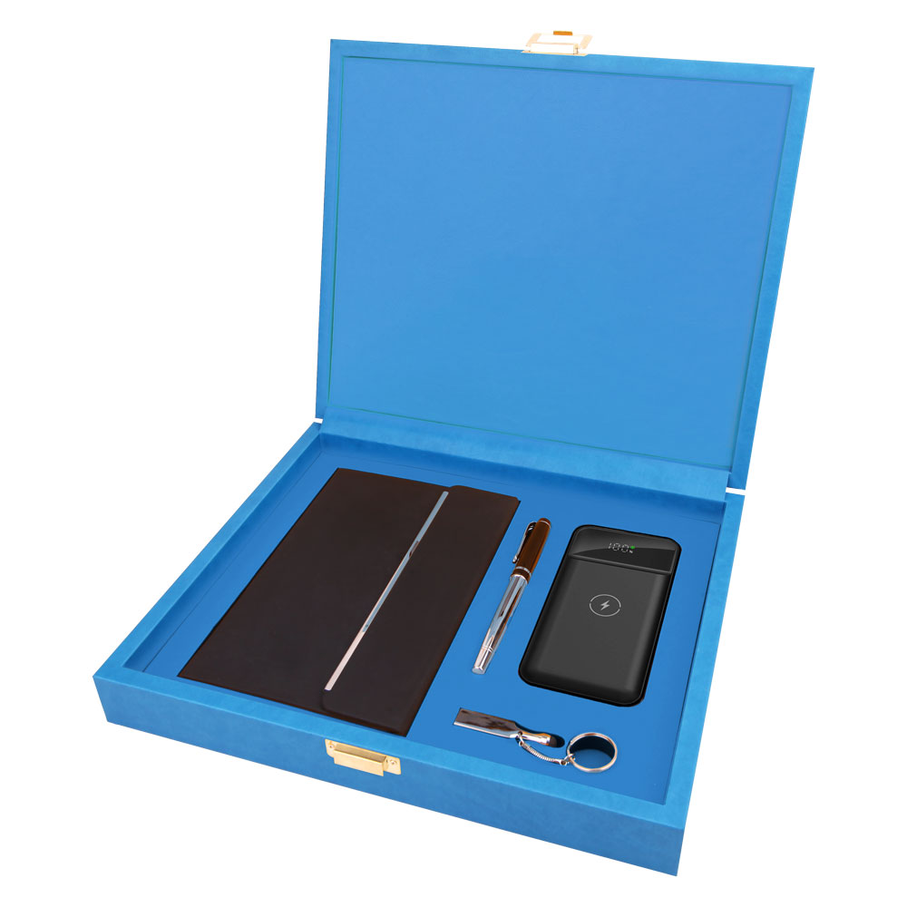 945103 ORKİDE MAVİ HEDİYELİK SET - Görsel 1