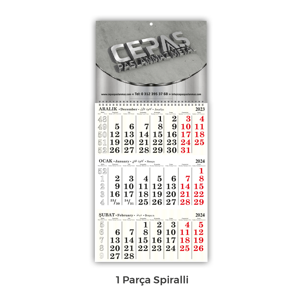 ala-02-1p ALA-02 1 PARÇA SPİRALLİ GEMİCİ TAKVİMİ - Görsel 1