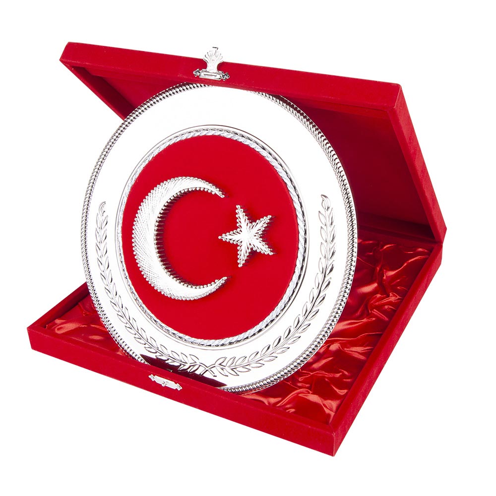 hilal HİLAL YUVARLAK BAYRAK PLAKET - Görsel 1