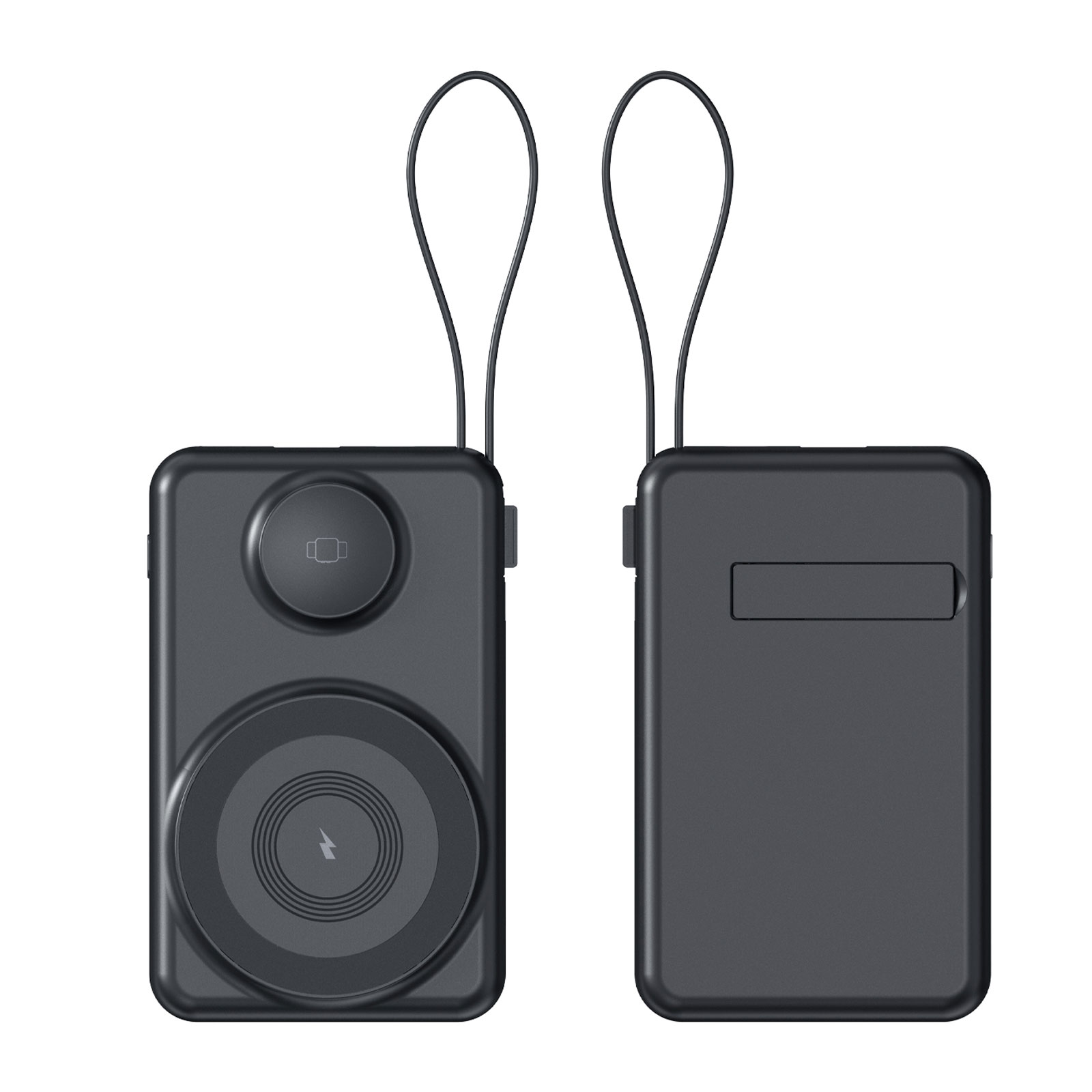 225501-001 KAYABEYİ 10.000 MAH SİYAH MAGSAFE ve WIRELESS POWERBANK - Görsel 1