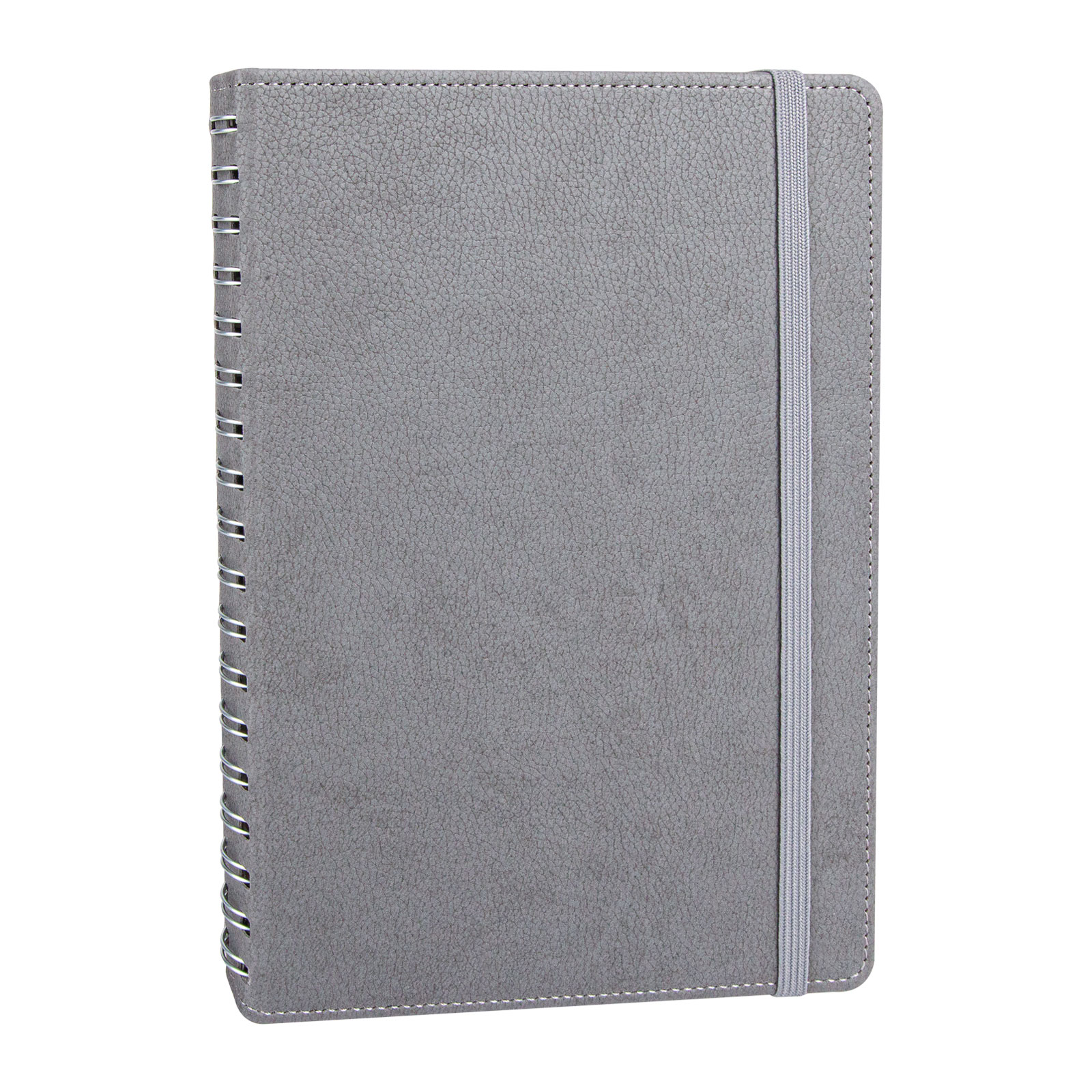 303122-001 SÖĞÜTÖZÜ GRİ SPİRALLİ TARİHSİZ DEFTER (17X24 CM) - Görsel 1