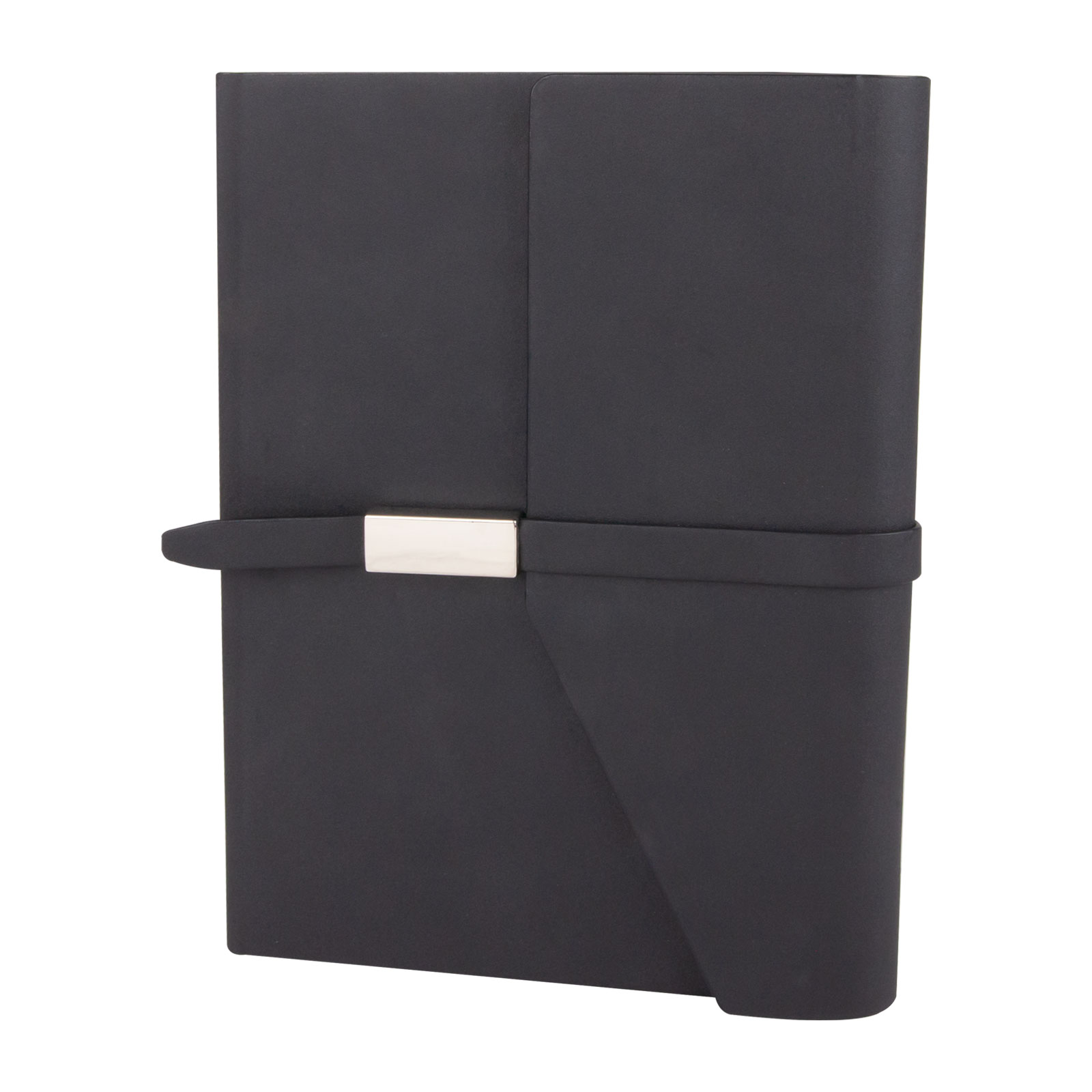 310201-001 MOGAN SİYAH TARİHSİZ DEFTER (15x21 CM) - Görsel 1