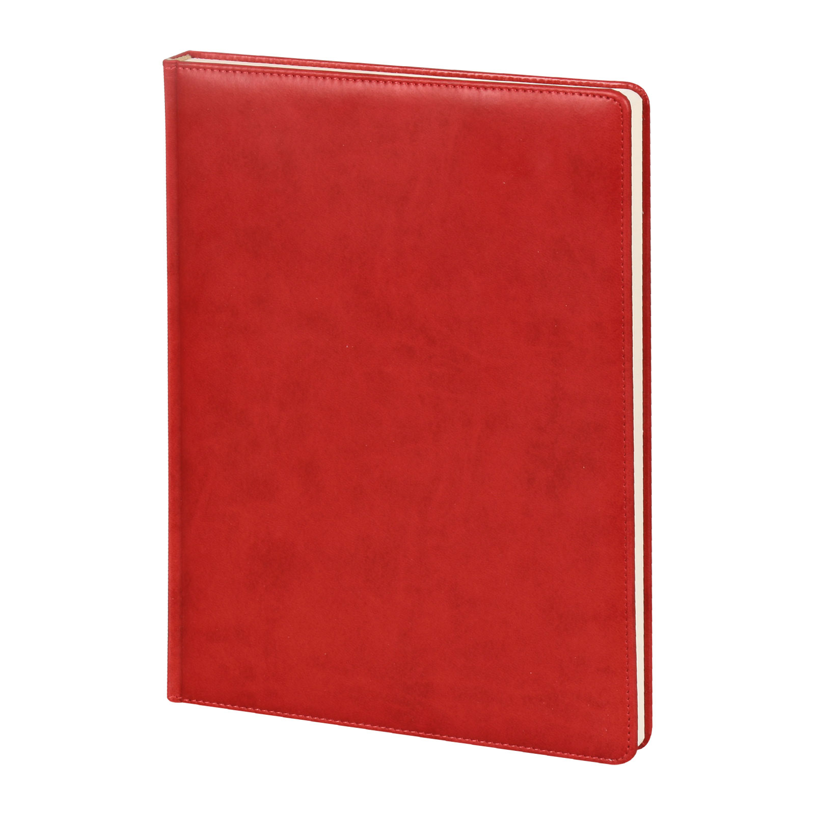 311404-001 YAKACIK KIRMIZI TARİHLİ GÜNLÜK CİLTLİ AJANDA (20X28 CM) - Görsel 1