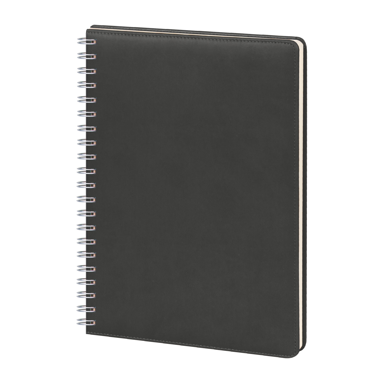 311501-001 GİMAT SİYAH TARİHLİ SPİRALLİ GÜNLÜK AJANDA (20X28 CM) - Görsel 1