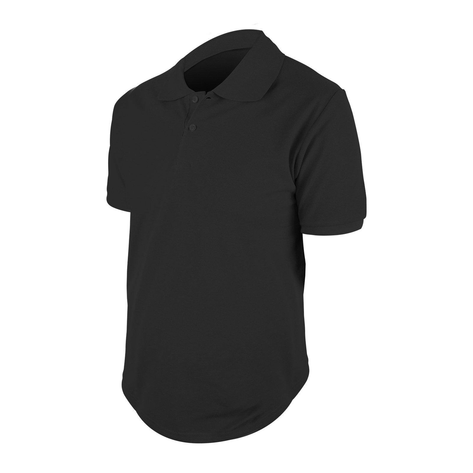 498501-xl-001 BEGONYA SİYAH XL POLO YAKA TİŞÖRT - Görsel 1