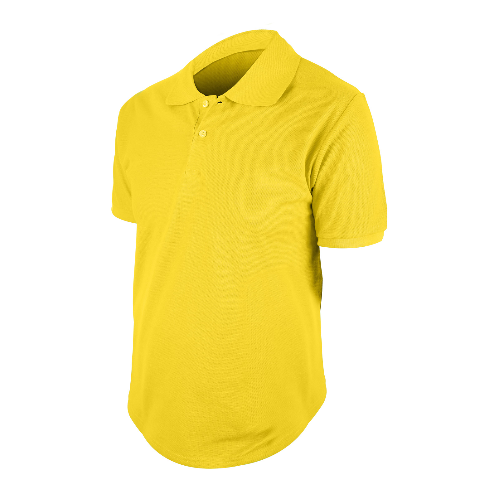 498506-xxl-001 BEGONYA SARI XXL POLO YAKA TİŞÖRT - Görsel 1