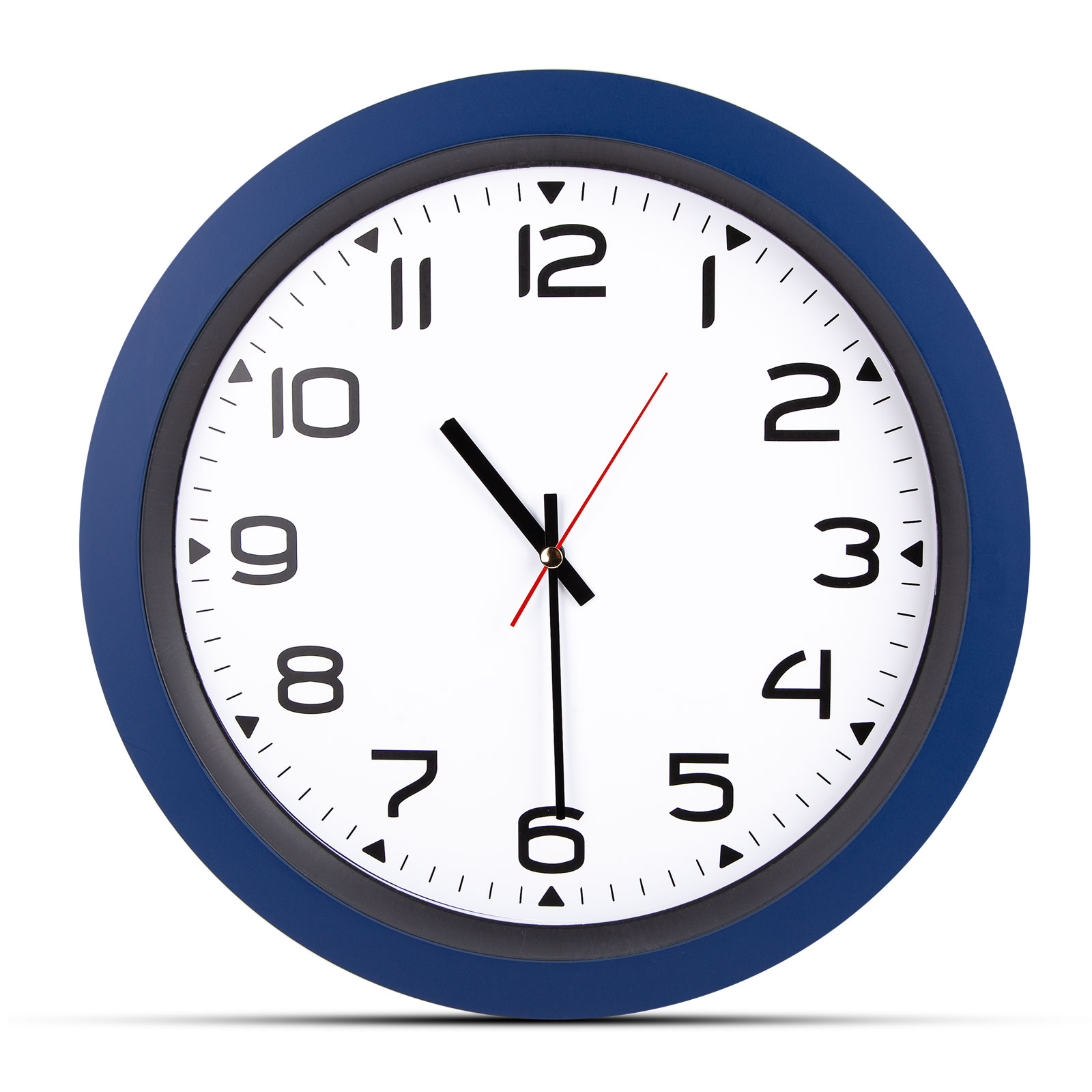 502305-001 HERA LACİVERT PLASTİK KASA DUVAR SAATİ (350MM) - Görsel 1