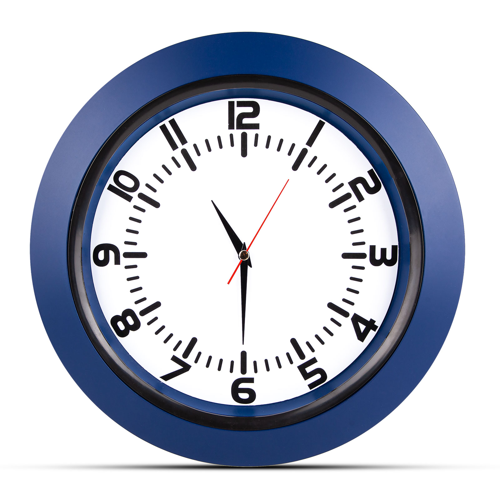 5033305-001 UMAY LACİVERT PLASTİK KASA DUVAR SAATİ (350 MM) - Görsel 1