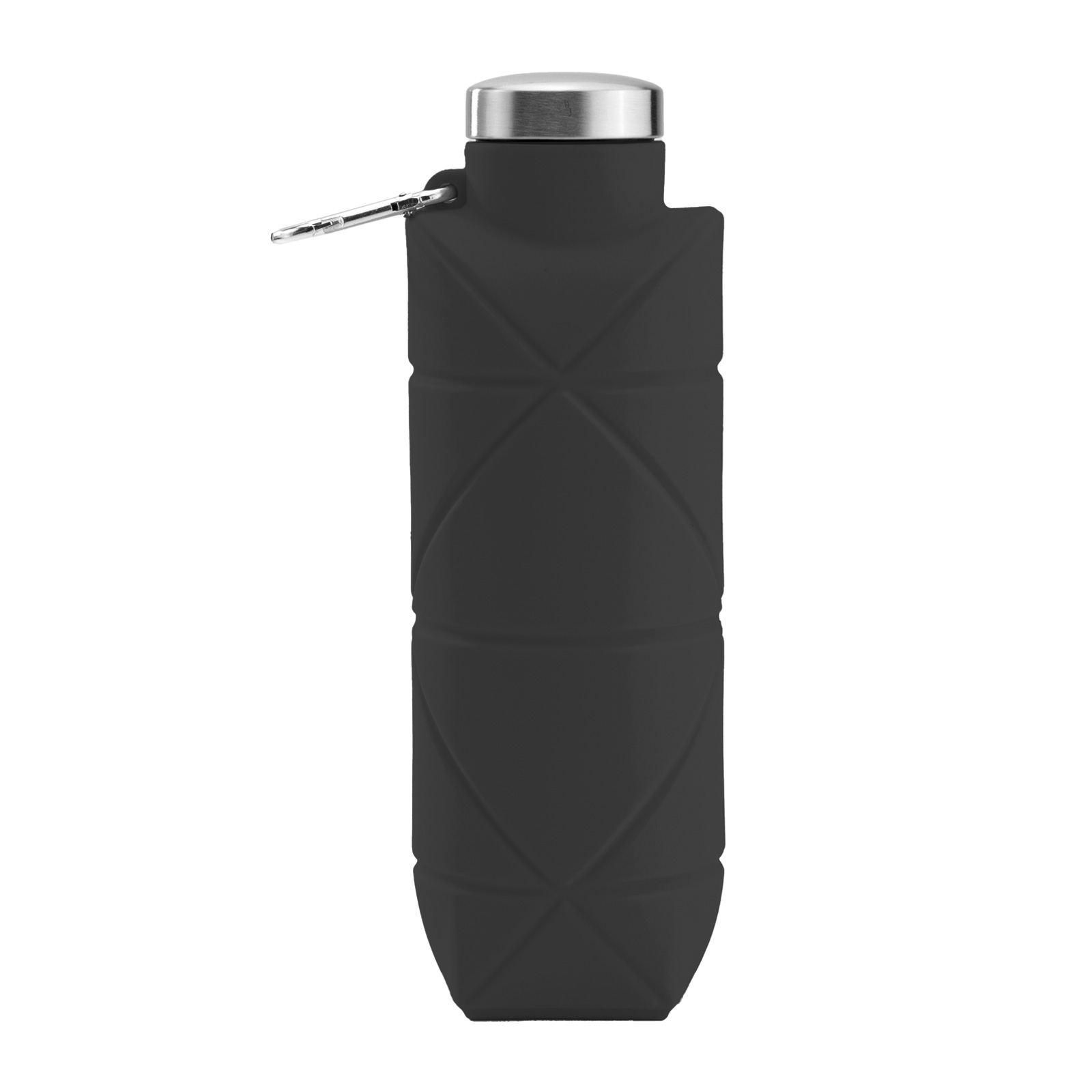 794001-001 AYDENİZ SİYAH 700 ML KATLANABİLİR SİLİKON MATARA - Görsel 1