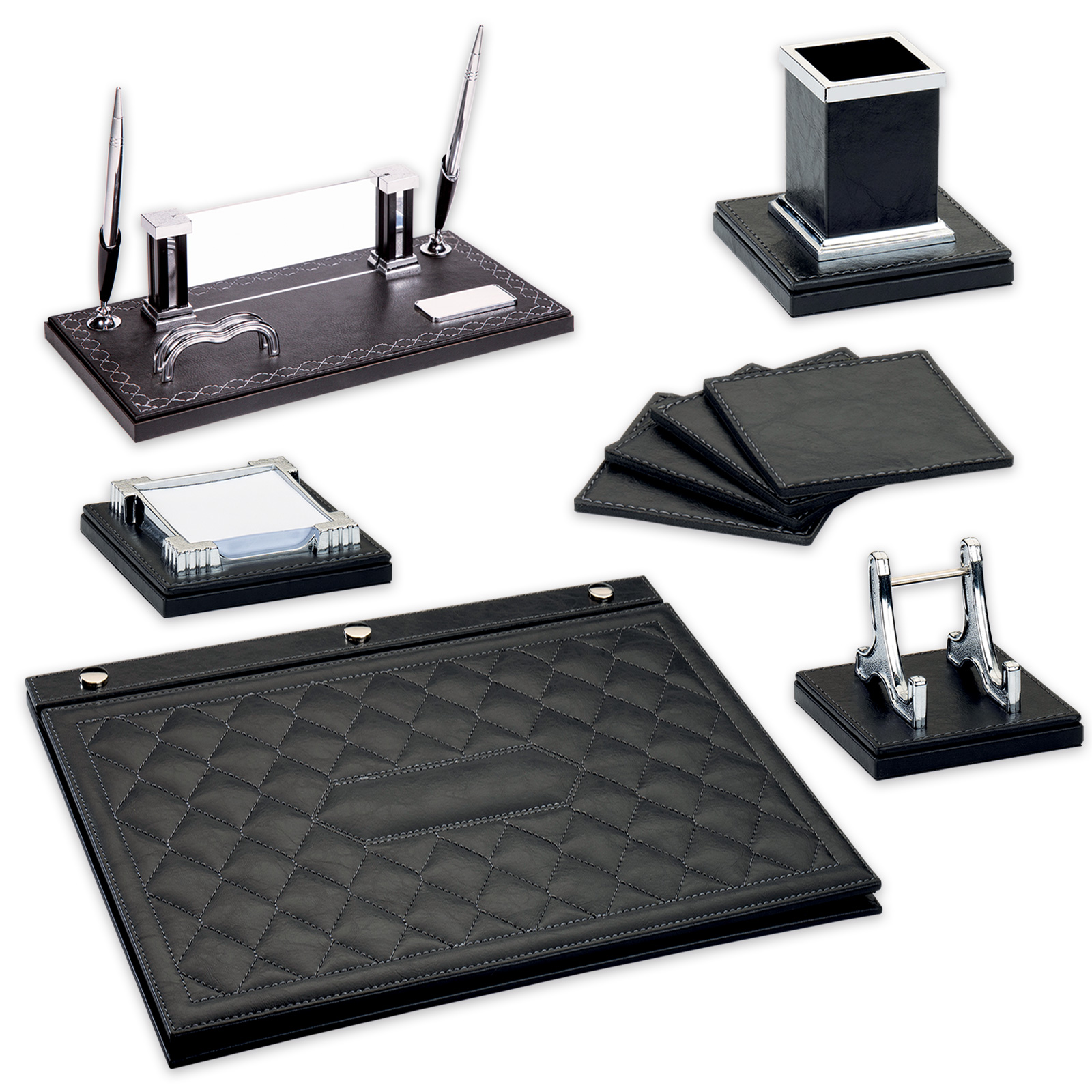 918301-001 PRESTİJ SİYAH SÜMEN TAKIMI - Görsel 1