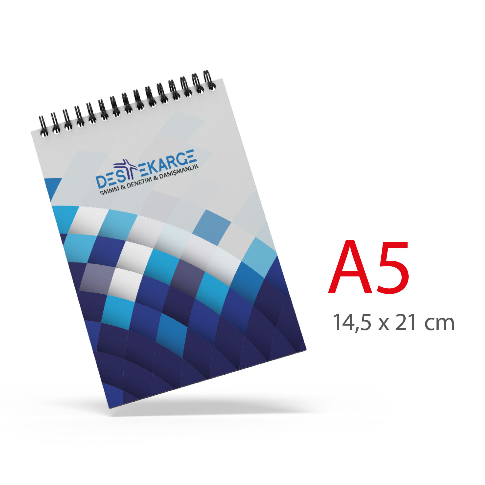 ala-30-001 ALA-30 A5 KARTON KAPAKLI SPİRALLİ BLOKNOT - Görsel 1
